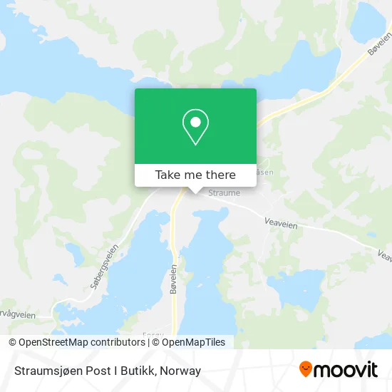 Straumsjøen Post I Butikk map