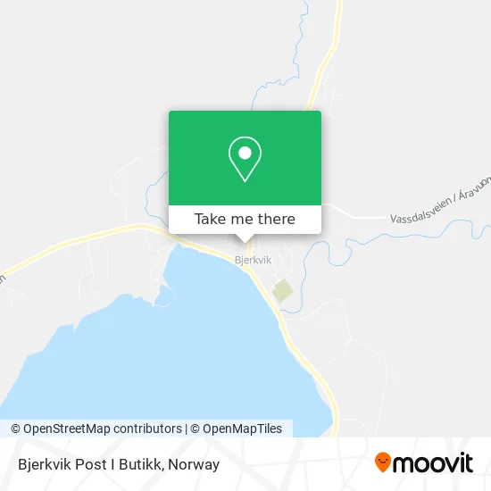 Bjerkvik Post I Butikk map
