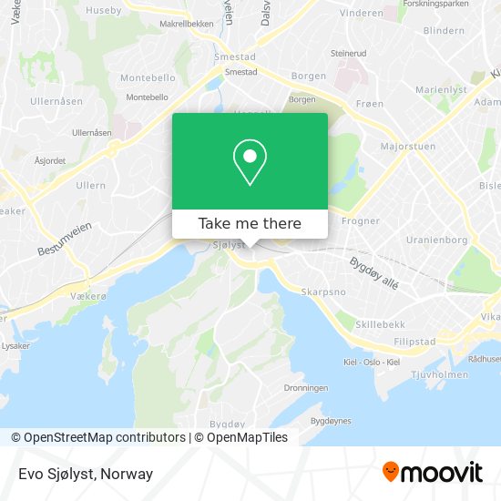 Evo Sjølyst map