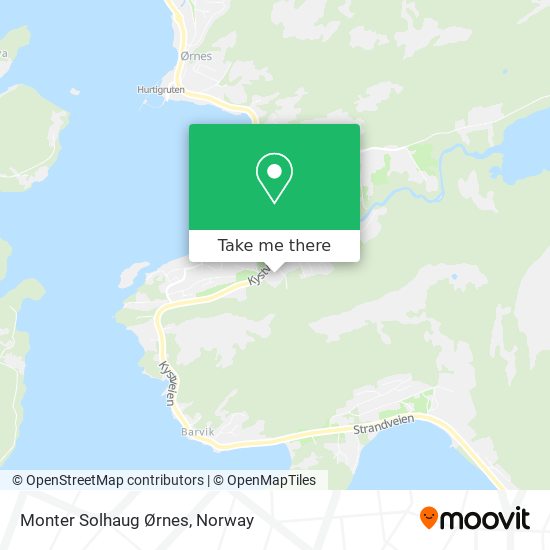 Monter Solhaug Ørnes map