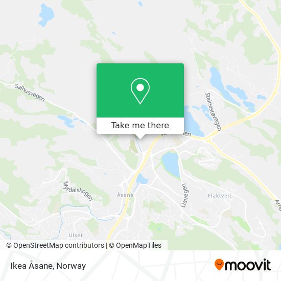 Ikea Åsane map