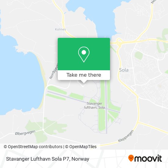 Stavanger Lufthavn Sola P7 map