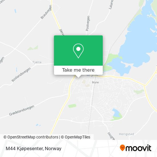 M44 Kjøpesenter map