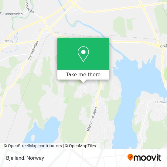 Bjelland map