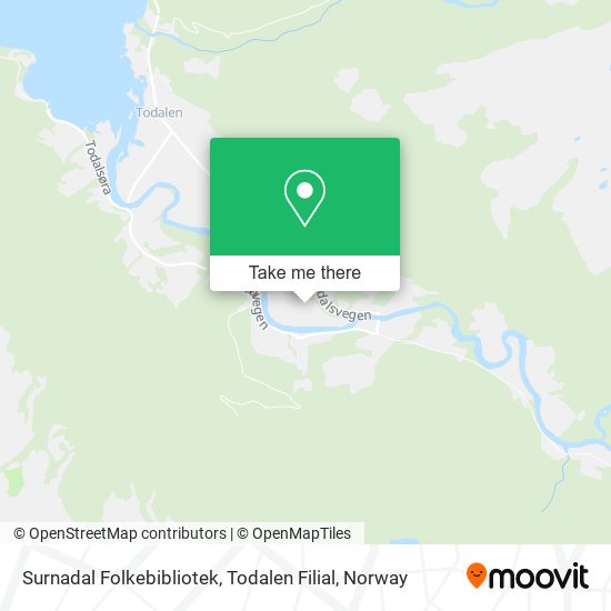 Surnadal Folkebibliotek, Todalen Filial map