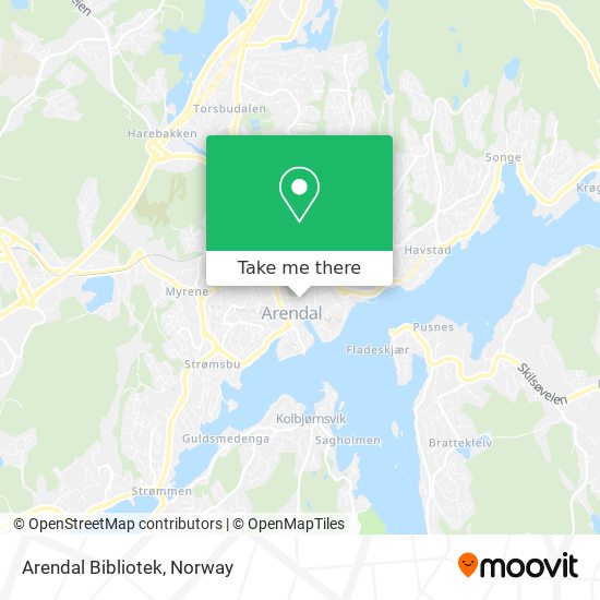 Arendal Bibliotek map