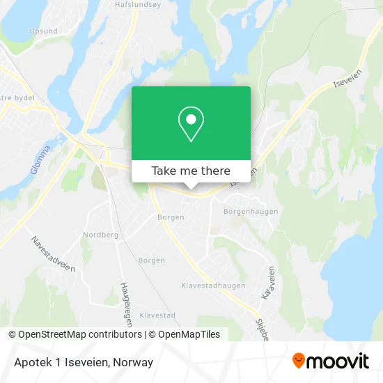 Apotek 1 Iseveien map