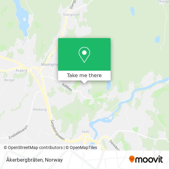 Åkerbergbråten map