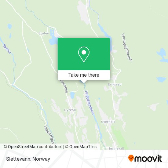 Slettevann map