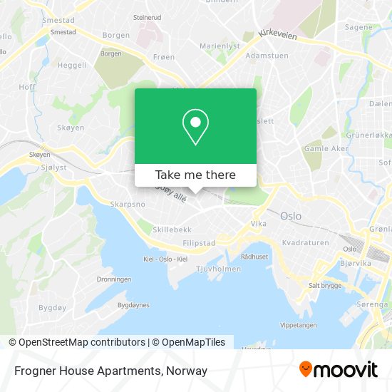 Frogner House Apartments map