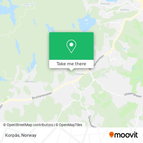 Korpås map