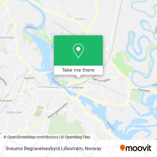 Sveums Begravelsesbyrå Lillestrøm map