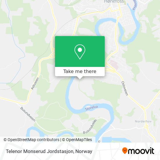 Telenor Monserud Jordstasjon map