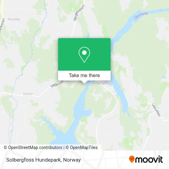 Solbergfoss Hundepark map