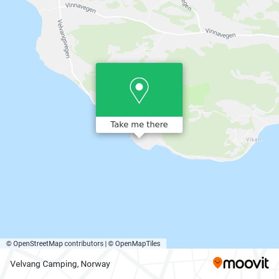 Velvang Camping map