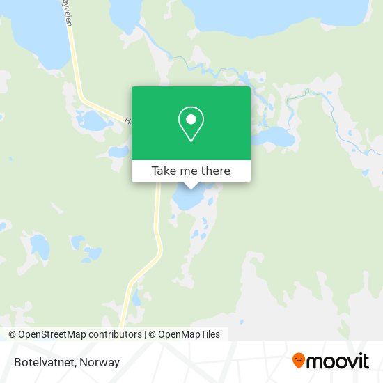 Botelvatnet map