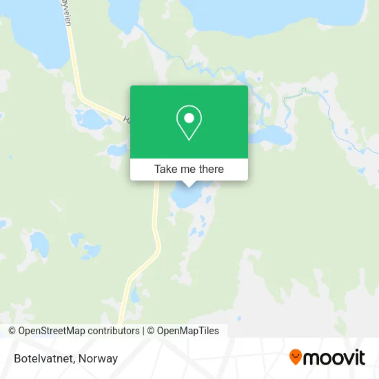 Botelvatnet map