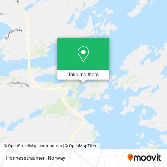 Honnesstraumen map