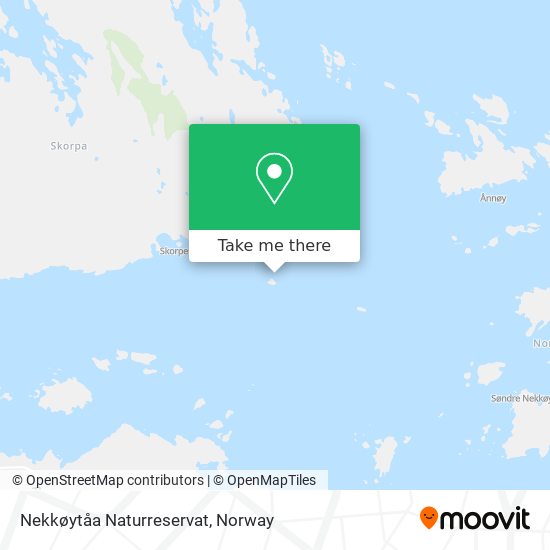 Nekkøytåa Naturreservat map