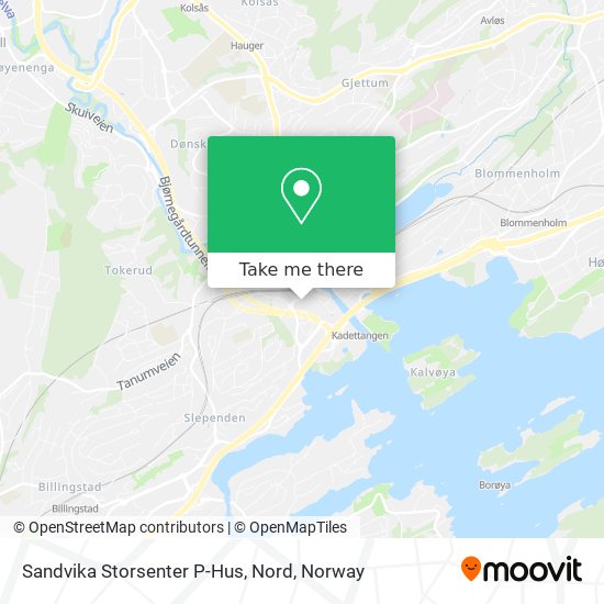 Sandvika Storsenter P-Hus, Nord map