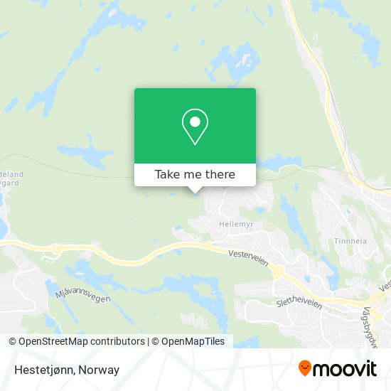 Hestetjønn map