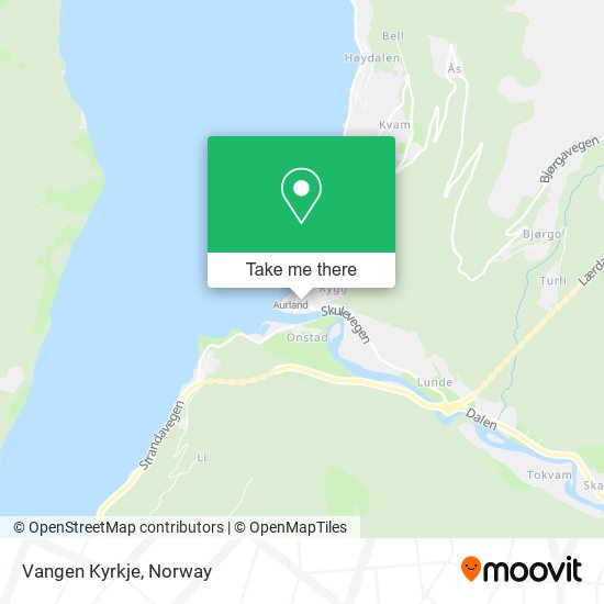 Vangen Kyrkje map