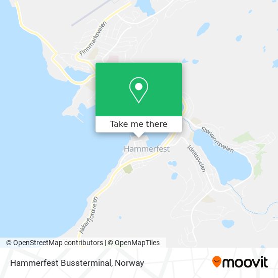Hammerfest Bussterminal map