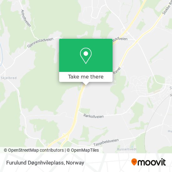 Furulund Døgnhvileplass map