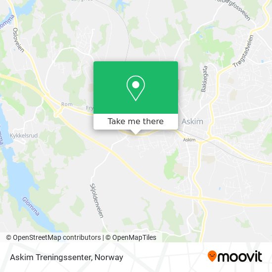 Askim Treningssenter map