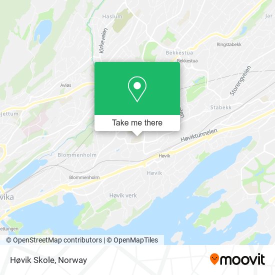 Høvik Skole map