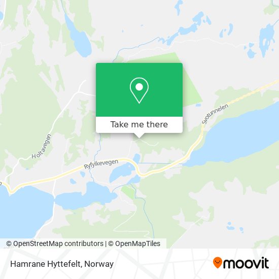 Hamrane Hyttefelt map