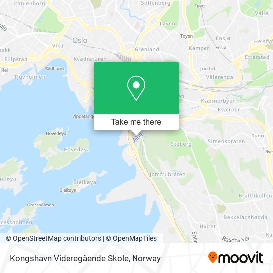 Kongshavn Videregående Skole map