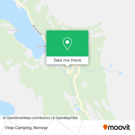 Vinje Camping map