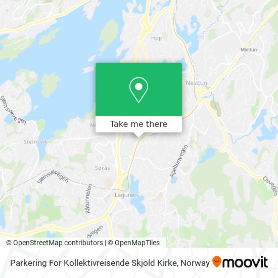 Parkering For Kollektivreisende Skjold Kirke map