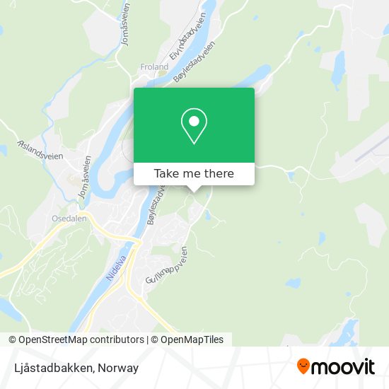 Ljåstadbakken map
