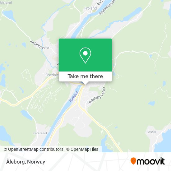 Åleborg map