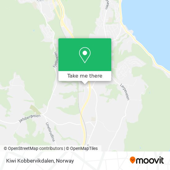 Kiwi Kobbervikdalen map