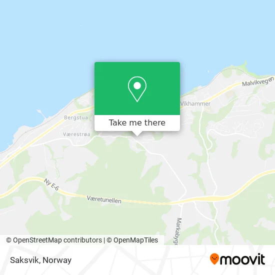 Saksvik map