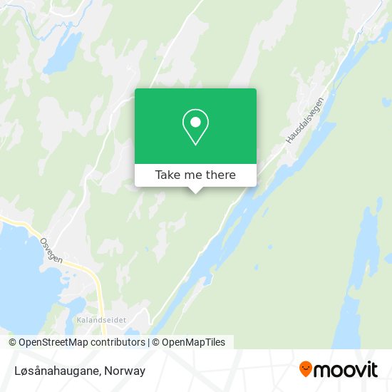 Løsånahaugane map