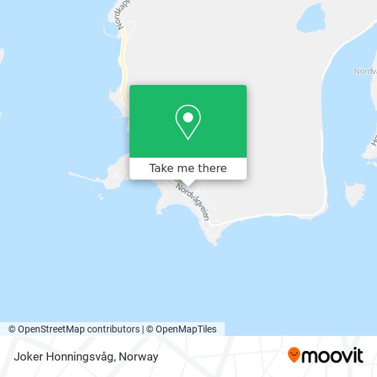 Joker Honningsvåg map