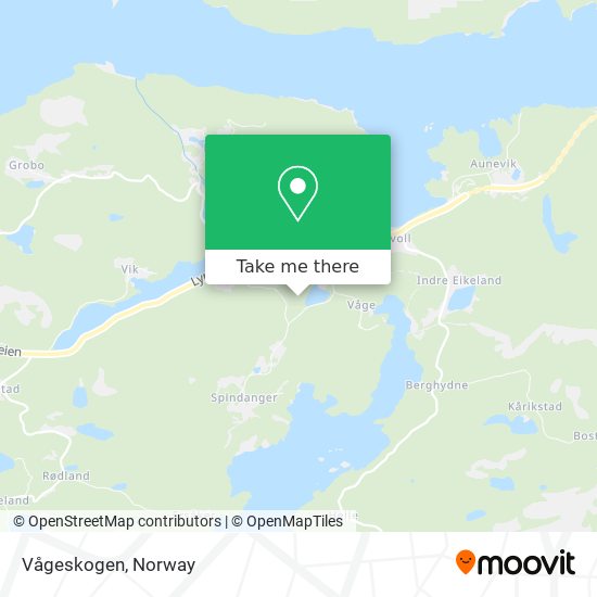 Vågeskogen map