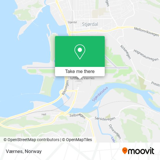 Værnes map