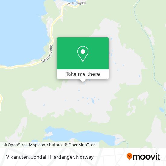 Vikanuten, Jondal I Hardanger map