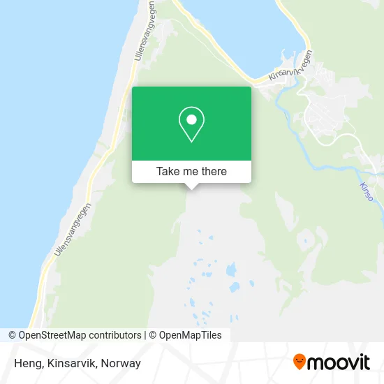 Heng, Kinsarvik map