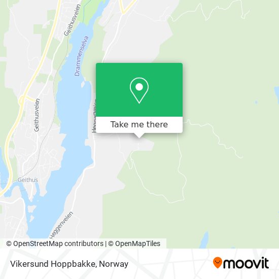 Vikersund Hoppbakke map