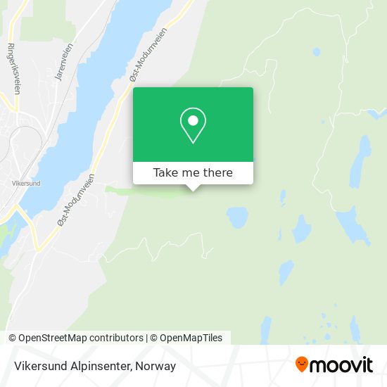 Vikersund Alpinsenter map