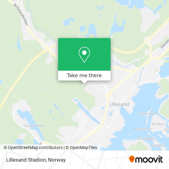 Lillesand Stadion map