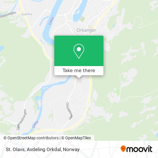 St. Olavs, Avdeling Orkdal map
