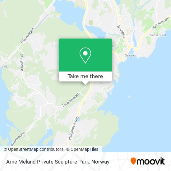 Arne Meland Private Sculpture Park map