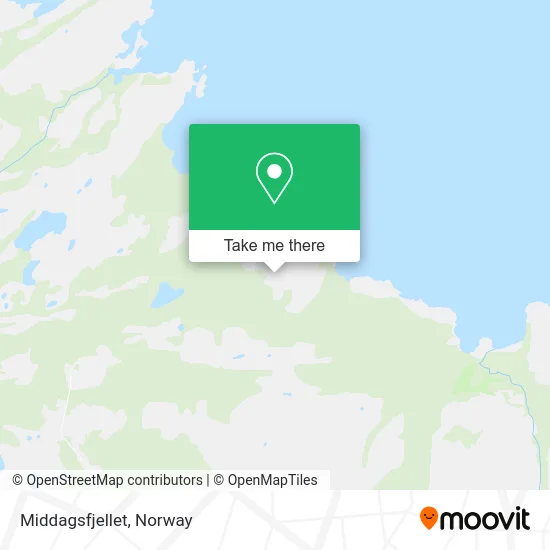 Middagsfjellet map